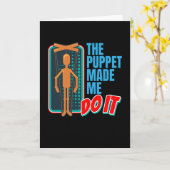 Puppe macht mich zu Puppenpuppe Karte (Gelbe Blume)