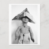 Puppe mit Papierhut - Jack Postkarte (Vorderseite)