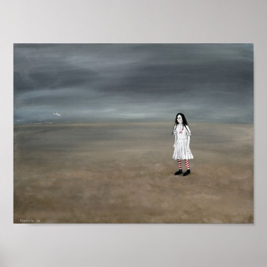 "Puppe ohne Schiff" von Christiane Cegavske Poster (Vorne)