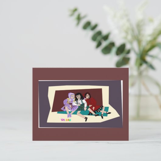 Puppe Postkarte (Stehend Vorderseite)
