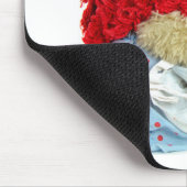 Puppe und Teddybär Mousepad (Ecke)