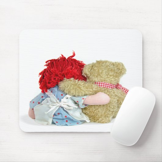 Puppe und Teddybär Mousepad (Mit Mouse)