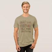 Puppen alles Fußball, Chilly Night Tri-Blend Shirt (Vorderseite voll)