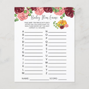 Puppen Baby Item Game. Baby Shower Game