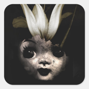 Puppen-Blume 2013 Quadratischer Aufkleber