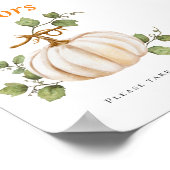 Puppen Bow Babydusche bevorzugt Tafelzeichen Poster (Ecke)