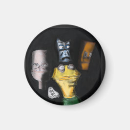 Puppen in der Dunkelheit ( Erica Crooks Puppenkuns Magnet
