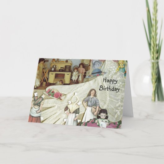 Puppen-Kollektor-Geburtstags-Karte Karte (Vorderseite)