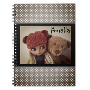 Puppen, Liebe, für Mädchen, für Kinder, Mädchen Notizblock