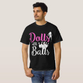 Puppen mit Balls - Bowling Girls Trip Team Bowler T-Shirt (Vorne ganz)