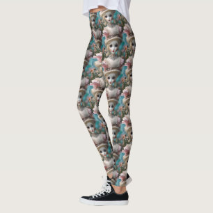 Puppen mit blauen Augen im Vintage-Look, Leggings