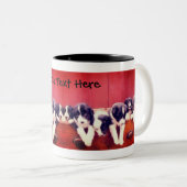 Puppen mit Personalisierter Schublade Zweifarbige Tasse (VorderseiteRechts)