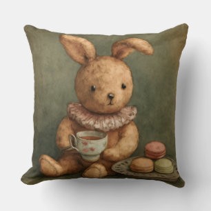 Puppen-Teeparty, Vintage, von Natasha Us Kissen
