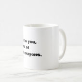 Puppen und Crayons Kaffeetasse (VorderseiteRechts)