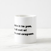 Puppen und Crayons Kaffeetasse (Mittel)