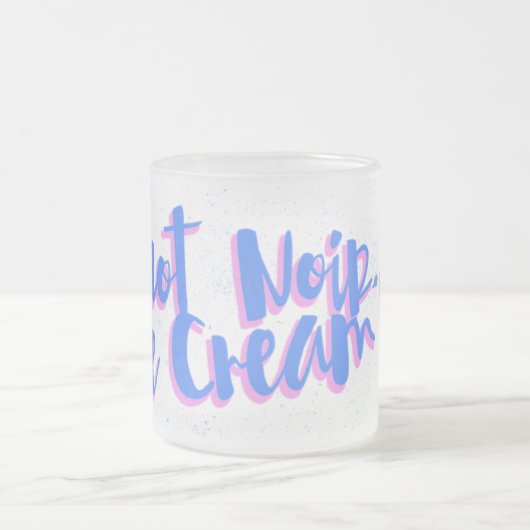 Puppen und Kaffee Mattglastasse (Mittel)