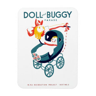 Puppen- und Kinderwagen-Parade Magnet