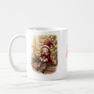 Puppen-Weihnachtstasse Kaffeetasse