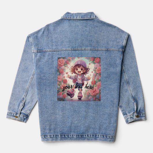 Puppenanime Jeansjacke (Rückseite)