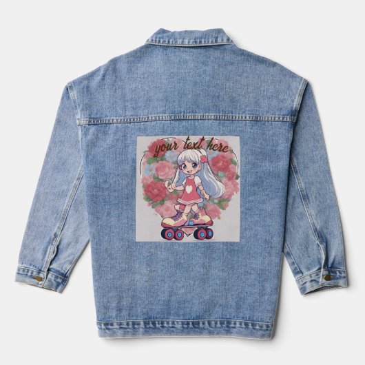 Puppenanime Jeansjacke (Rückseite)