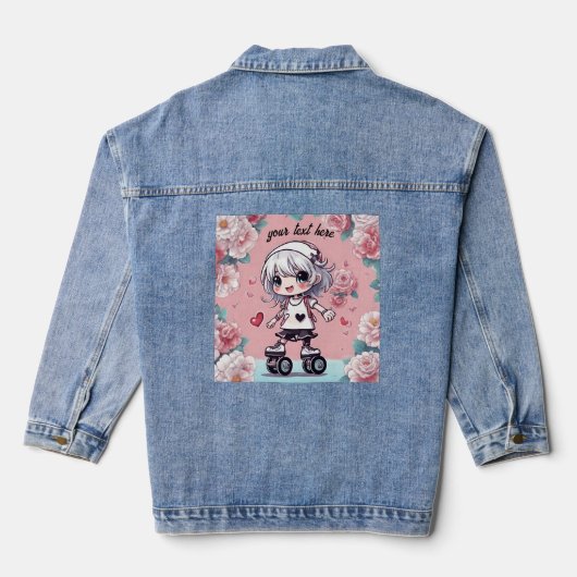 Puppenanime Jeansjacke (Rückseite)