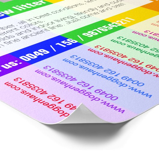 Puppenausdruck Poster (Ecke)