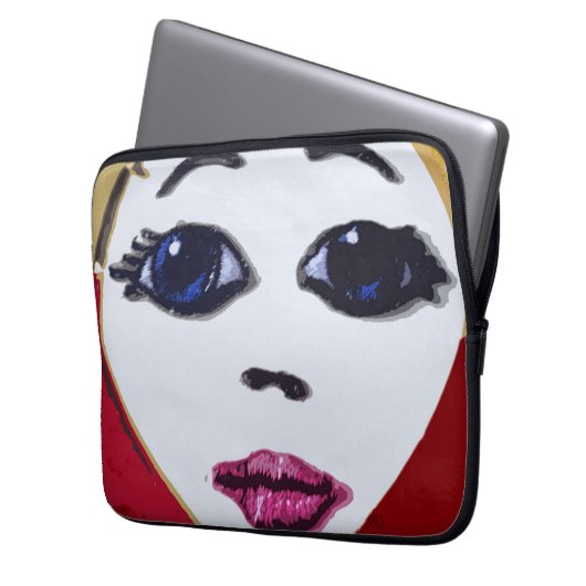 Puppenfass Laptopschutzhülle (Vorderseite Links)