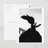 Puppengemälde - Fliegende Puppe Postkarte (Vorne/Hinten)