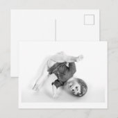 Puppengemälde - Zirkusakrobatin Postkarte (Vorne/Hinten)