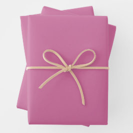 Puppenhaus schlicht rosa, massiv rosa geschenkpapier set