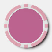 Puppenhaus schlicht rosa, massiv rosa pokerchips (Vorderseite)