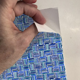 Puppenhaus-Tapete, kleine blaue Korbflechte Aufkleber