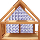 Puppenhaus Tapete kleine blaue Minitoilette Aufkleber