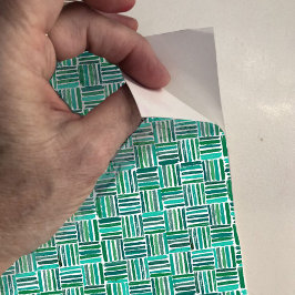 Puppenhaus-Tapete, kleine grüne Korbflechte Aufkleber