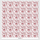 Puppenhaus Wallpaper in kleinem Maßstab Aufkleber (Blatt)