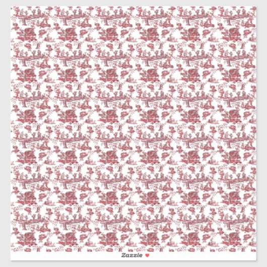 Puppenhaus Wallpaper in kleinem Maßstab Aufkleber (Blatt)