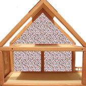 Puppenhaus Wallpaper in kleinem Maßstab Mini-Rose Aufkleber