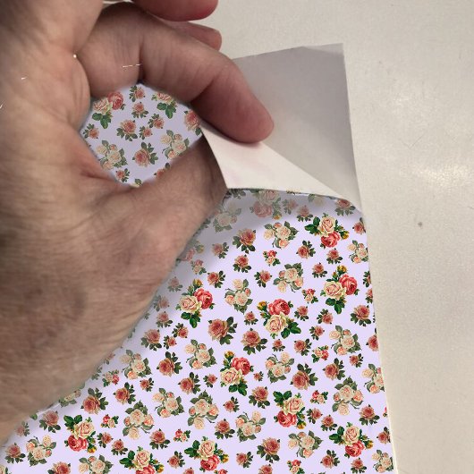 Puppenhaus Wallpaper in kleinem Maßstab Mini-Rose Aufkleber