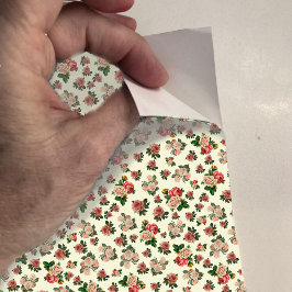 Puppenhaus Wallpaper in kleinem Maßstab Mini-Rose Aufkleber