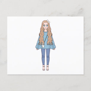 Puppenkarte Postkarte