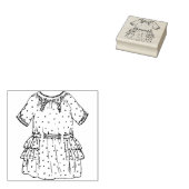 Puppenkleid Kunststempel Gummistempel (Stempel)