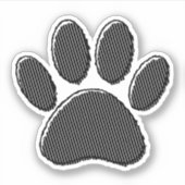 Puppenpfeil mit schwarzem und weißem Streifen Aufkleber (Vorderseite)