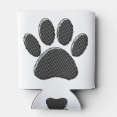 Puppenpfeil mit schwarzem und weißem Streifen Dosenkühler (Rückseite)