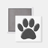 Puppenpfeil mit schwarzem und weißem Streifen Magnet (Vorderseite/Rückseite)