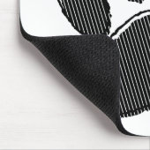 Puppenpfeil mit schwarzem und weißem Streifen Mousepad (Ecke)