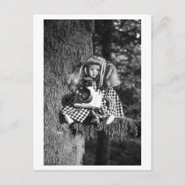 Puppenporträt - Der Fotograf Postkarte