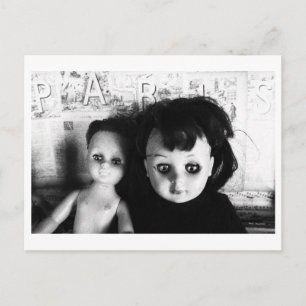 Puppenporträt - Doll-Schwestern Postkarte
