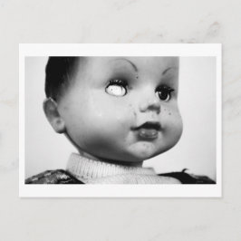 Puppenporträt - Ein Auge Postkarte