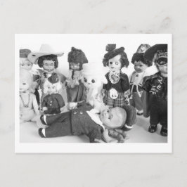 Puppenporträt - Freunde Postkarte