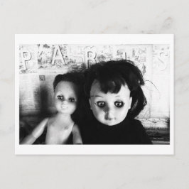 Puppenporträt - Puppen Schwestern Postkarte